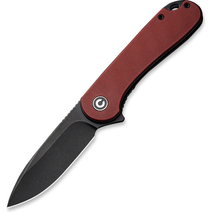 Складной нож CIVIVI ELEMENTUM Blackwash сталь D2, рукоять Burgundy G10 C907A-1